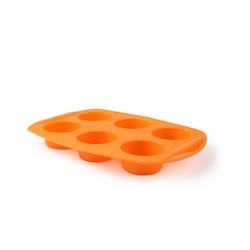 Excelsa moule à muffins Sweet Shapes 6 portions silicone orange - orange silicone 63896_0