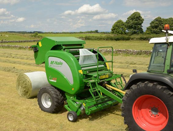 F5600 plus - presse à balle ronde avec système de liage par film - mc hale - poids 3850 kg_0