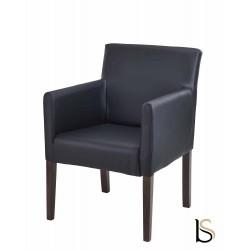 Fauteuil visiteur Louis II - Sitek - simili-cuir au design accueillant_0