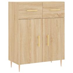 Helloshop26 - Buffet bahut commode armoire meuble de rangement organisateur cuisine salle de séjour salon sonoma 69,5 x 34 x 90 cm 02_0031667 - 30002_0
