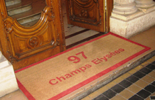 Tapis coco sur mesure - 17 mm ou 23 mm - Unis, à bordure ou logotés_0
