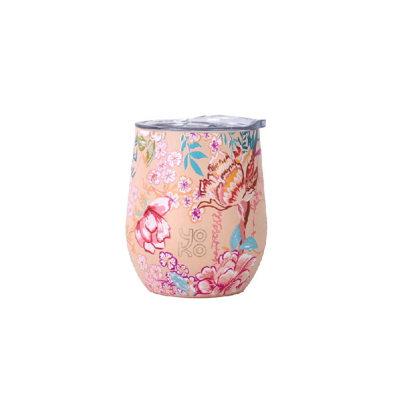 Mug isotherme Bali 25 cl -  Rose Rond Inox Yoko Design 7x7 cm - rose inox 3411800024184_0