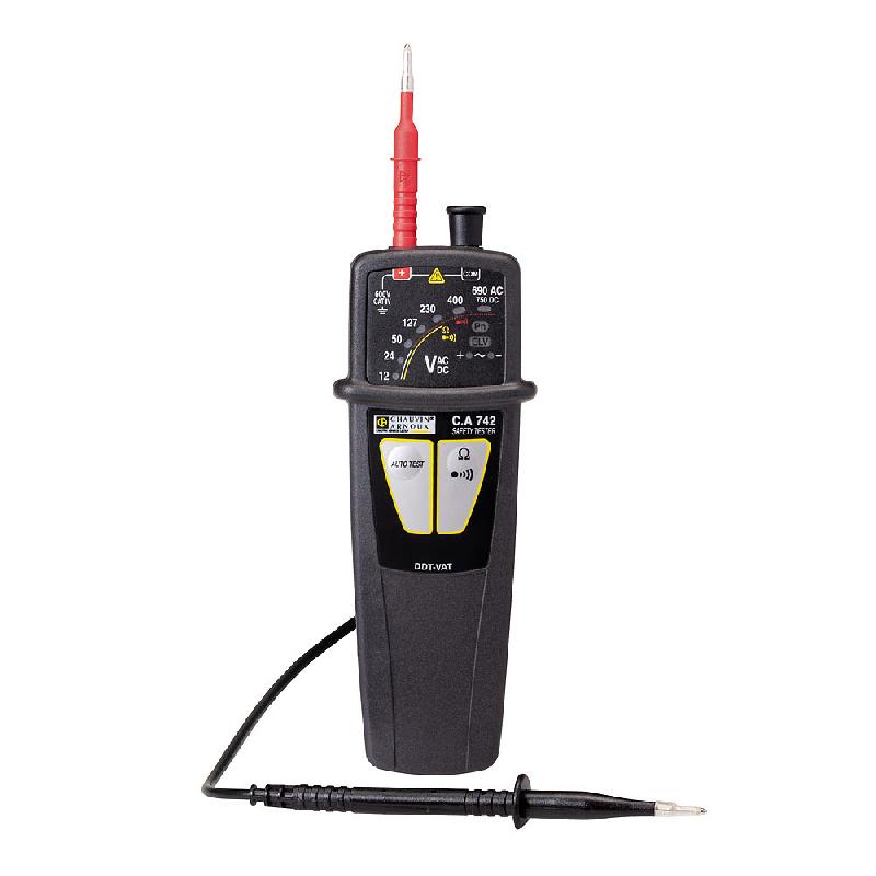 Testeur de tension VAT IP2X CA 742 - Norme IEC 61243-3 - Électriciens - P01191742D_0