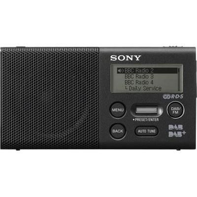 RADIO DE POCHE DAB+ SONY XDR-P1DBP FONCTION DE CHARGE DE LA BATTERIE, RECHARGEABLE NOIR