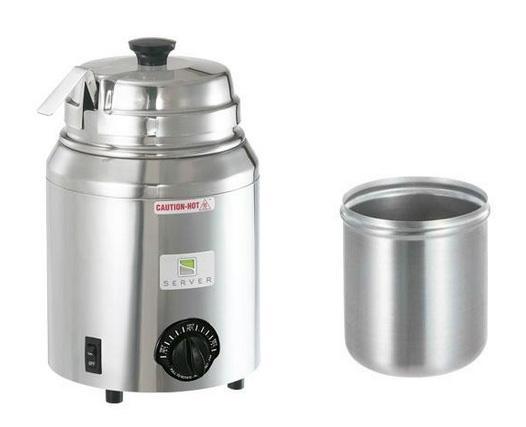 Reservoir a sauce chauffant rond avec cuillere server products_0