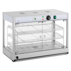 Royal Catering - Royal Catering Vitrine Chauffante Présentoir Chauffant De Comptoir Présentation RCHT-1200B (3 Étages De 59 x 32 cm, 1200 W, 25-85_0