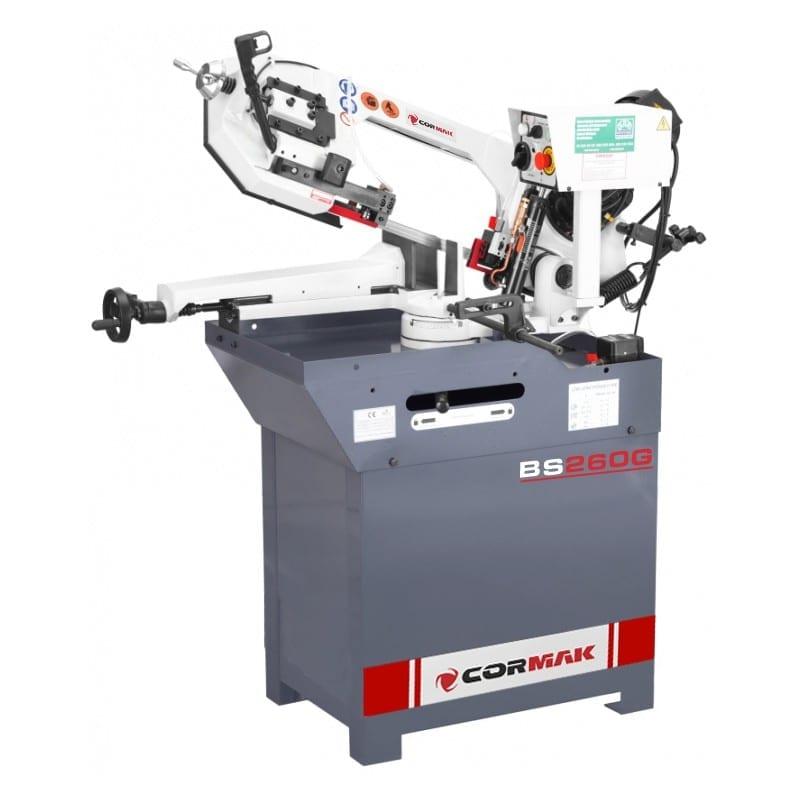Scie à ruban à métaux Cormak BS260G 400V Triphasé - bras pivotant 60° et étaux robuste_0
