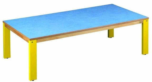 Table école rectangulaire en hêtre massif - Plateau stratifié - Différentes dimensions disponibles_0