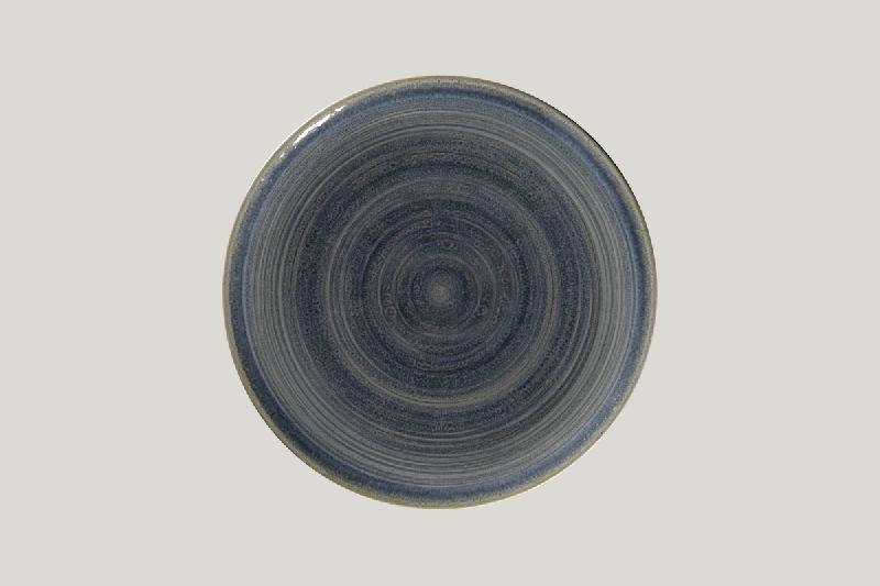 ASSIETTE COUPE PLATE ROND GRIS PORCELAINE Ø 27 CM RAKSTONE SPOT
