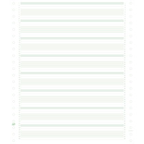 2000 FEUILLES DE LISTING ZONÉ VERT 240X11
