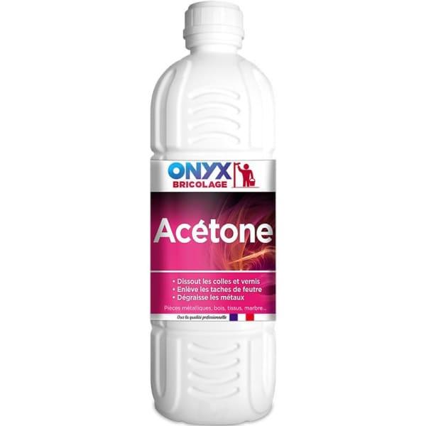 Acétone 1L Onyx - Dissolvant spécial colle et vernis, idéal pour multiples surfaces_0