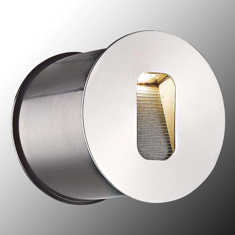 LUCANDE APPLIQUE ENCASTRABLE LED RONDE TELKE POUR L\'EXTÉRIEUR