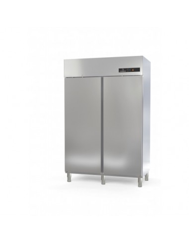 Armoire positive inox 2 portes pleines GN2/1 - CGR-1002-SPF - Température -2°C à +8°C - Volume 1404L_0