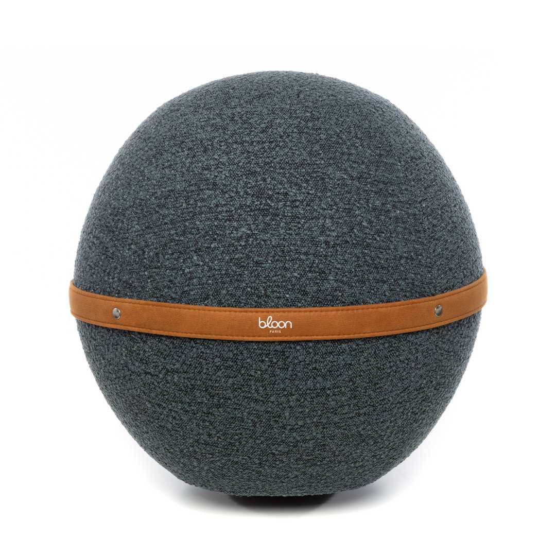 Ballon ergonomique de bureau - BLOON BOUCLETTE - tissu moelleux et cosy pour le télétravail_0