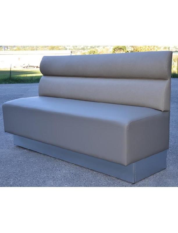 Banquette Pullman - dos 2 boudins, assise tendue sur pieds_0