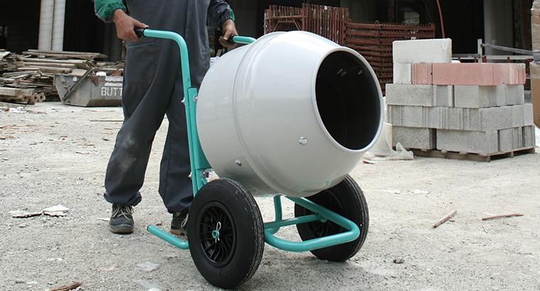 Bétonnière électrique 190L - ROLLBETA - mélange béton et mortier - capacité 90L_0