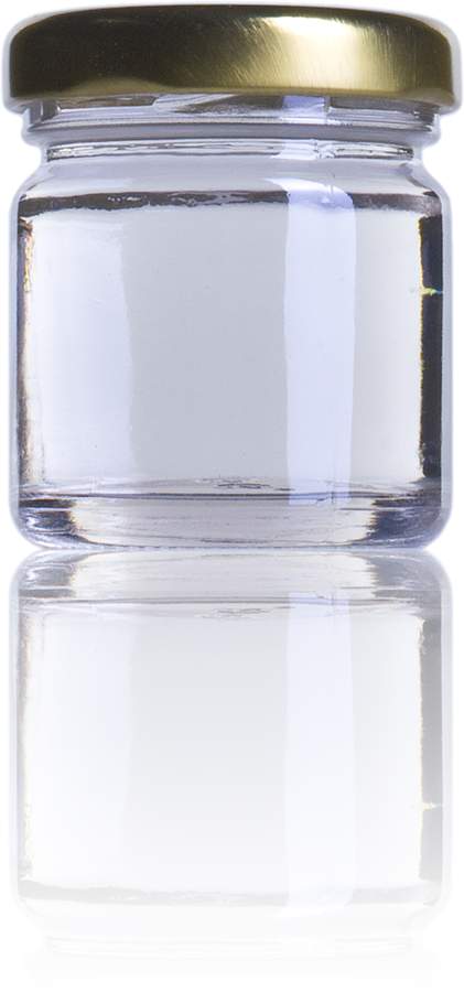 Bocal en verre cylindrique 41 ml - Twist Off TO 43 - Verre blanc_0