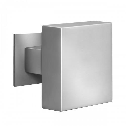 BOUTON DE PORTE D'ENTRÉE CARRÉ CENTRÉ - DIAMÈTRE 80 MM - SÉRIE EK570 - INOX SATINÉ KARCHER DESIGN