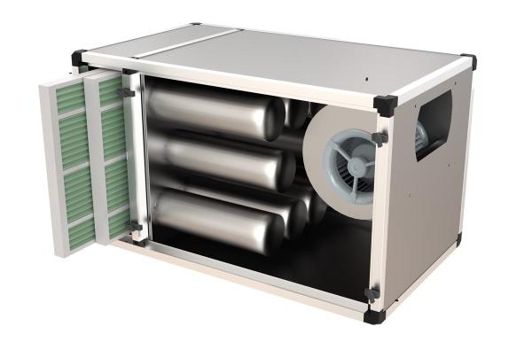 Caisson a charbon actif a charbon actif de ventilation avec filtre ... - P7223.0500_0