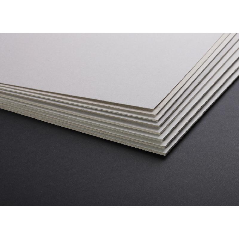CARTON GRIS 4,0MM 5F 80X120CM 2400G - GRIS