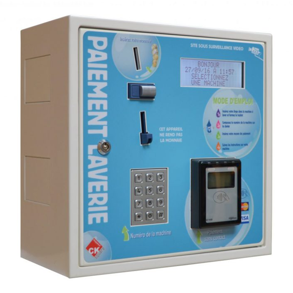 Centrale de paiement Myosis Lap Clavier - pilotage jusqu'à 8 machines - paiement pièces ou carte sans contact_0