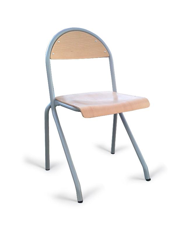 Chaise Cathy - Chaise scolaire empilable - Normes NF et environnementales - Bois PEFC - Taille 4 à 7_0