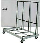 Chariot manuel porte-panneaux pour cadre et châssis - modèle 540 - supports anti-dérapants_0