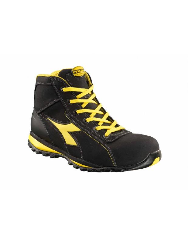 CHAUSSURES DE SÉCURITÉ HAUTES GLOVE II HIGH S3 SRA HRO NOIR/JAUNE P46 - DIADORA SPA - 701.170234