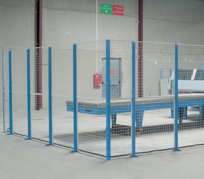 Cloison grillagée industrielle modulable – Sécurisation des zones, machines et personnel_0