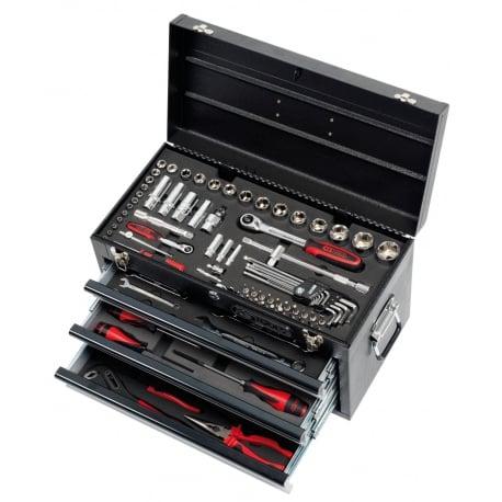 Coffre à outils Ultimate équipé - 3 tiroirs et plateau - 114 pcs - KS Tools | 922.0100_0