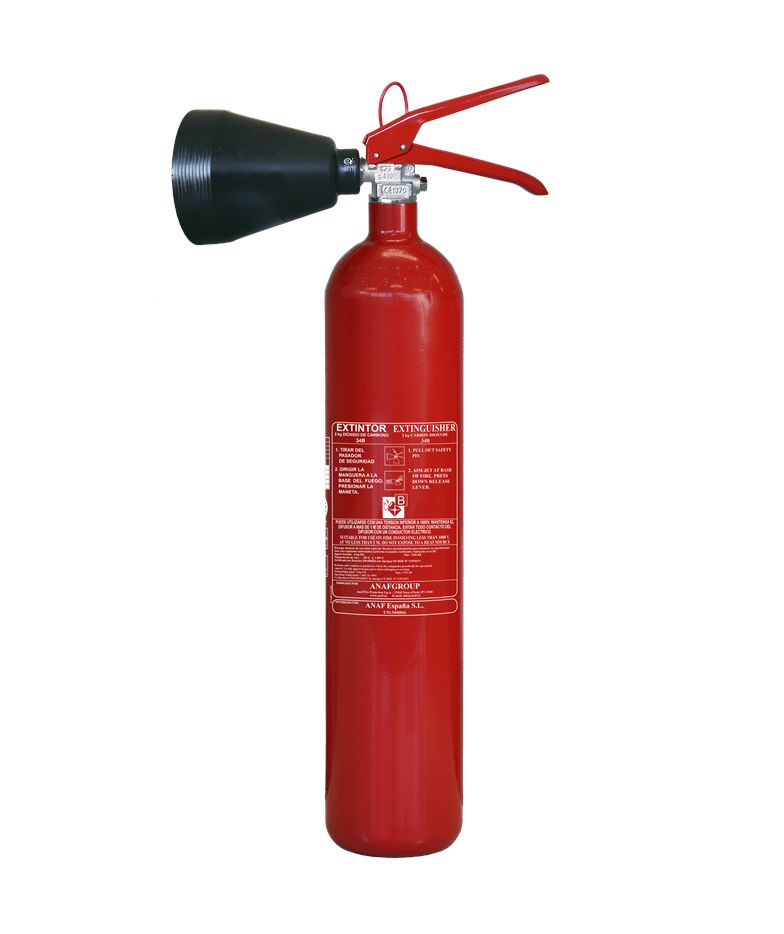 Extincteur portatif CS2-AB - dioxyde de carbone (CO2) - Anaf - capacité 2 kg - certifié PED, MED et NF EN3_0