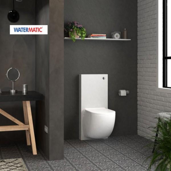 CUVETTE SUSPENDUE AVEC BROYEUR INTÉGRÉ, CHÂSSIS ET HABILLAGE - WATERMATIC W40SP SILENCE BOX