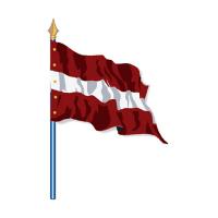 DRAPEAU DE PAYS D'UNION EUROPÉENNE LETTONIE