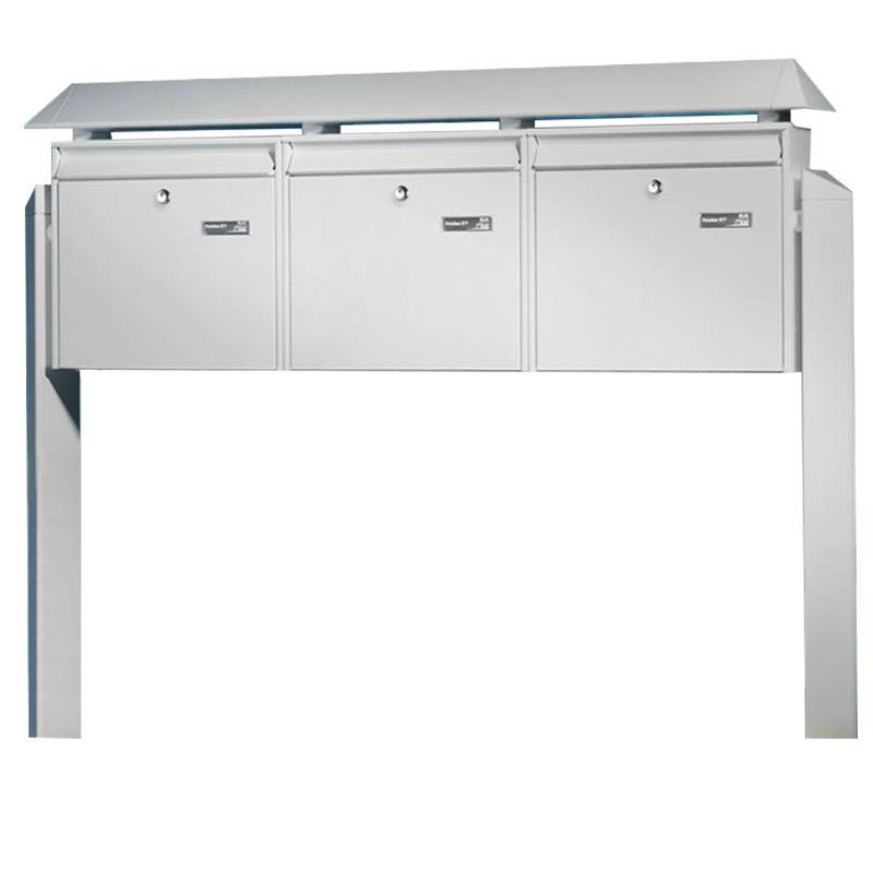 Ensemble de boîtes aux lettres modulaire Terzo - systèmes Potsdam et Leipzig - aluminium et époxy - montage facile_0