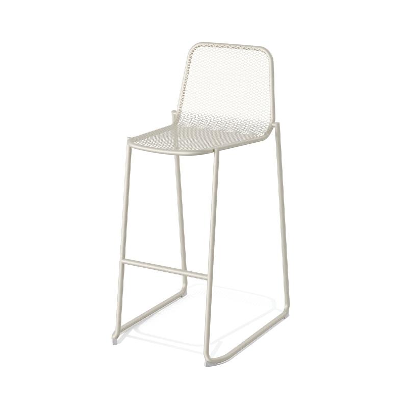 Essentials Mase Tabouret de bar en métal empilable - Beige - beige acier 50873_0