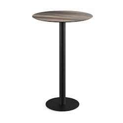 Essentials Urban mange-debout avec piètement noir + plateau HPL Ø70 cm - Veba - Bois - l0- L- P- h - marron 130041270_0