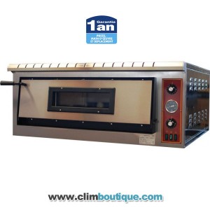 Four à pizza professionnel monobloc - 1 à 12 pizzas - Chambre simple ou double - Thermostat mécanique jusqu'à 400°C_0