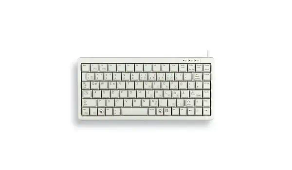 G84-4100 compact keyboard clavier filaire miniature, usb/ps2, gris clair, azerty - fr_0