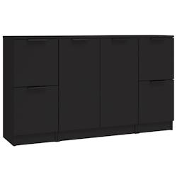 Helloshop26 - Buffet bahut commode armoire meuble de rangement organisateur cuisine salle de séjour salons 3 pcs bois d'ingénierie 02_0037155 - 3000_0