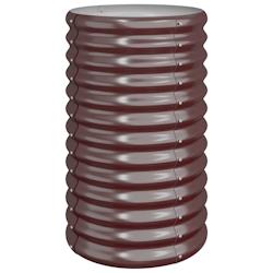 Helloshop26 - Jardinière bac lit surélevé plantes fleurs terrasse jardin de jardin acier enduit de poudre 40 x 40 x 68 cm marron 02_0038574 - 30002_0