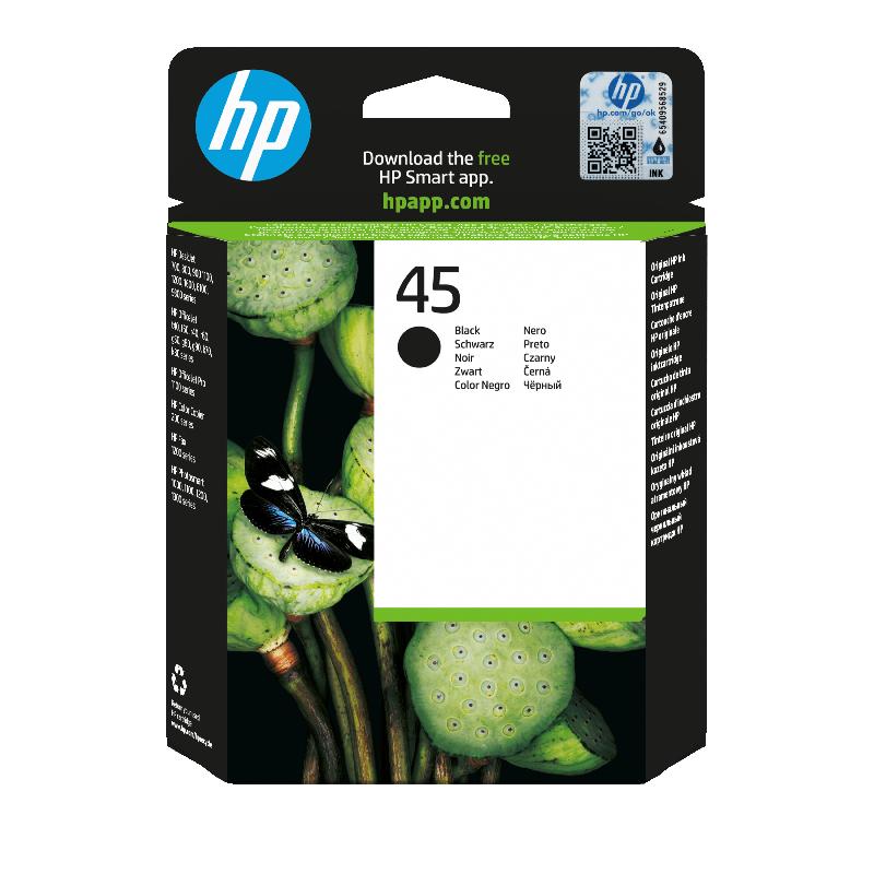 HP 45 cartouche d'encre noir authentique grande contenance_0