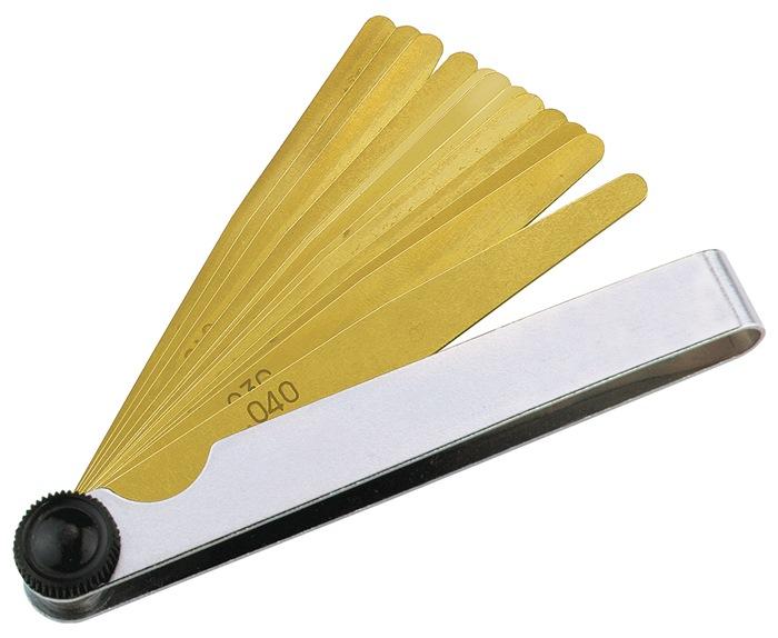 Jauge d'épaisseur PROMAT - épaisseur de lame 0,05-1,0 mm - laiton - longueur 100 mm - 20 lames_0