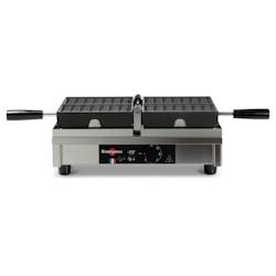 Krampouz Gaufrier 4x7 Liège 180° simple G/D - argenté WECAHA_0