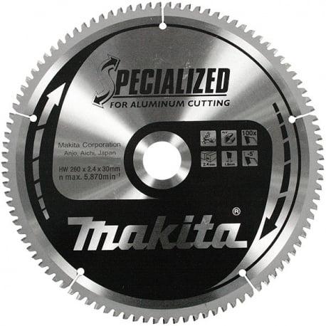 Lame carbure Specialized aluminium - Scies radiales et à onglets - Ø 305mm, 100 dents, -5° - Makita B-33358_0