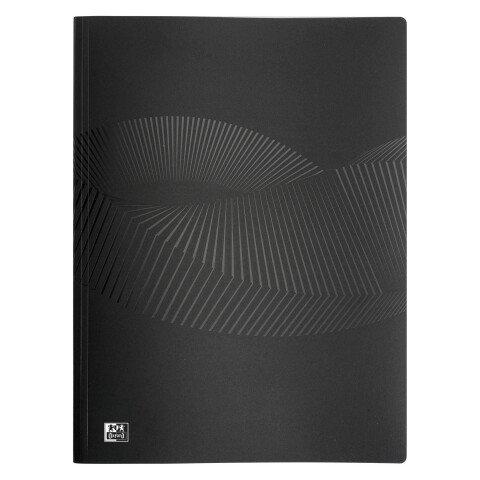 LOT DE 10 - PROTÈGE-DOCUMENTS OSMOSE OXFORD POLYPROPYLÈNE A4 20 POCHETTES - 40 VUES NOIR