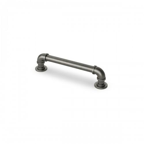 LOT DE 4 POIGNÉES DE MEUBLE EN ALUMINIUM OGULIN - ASPECT ÉTAIN - 184 X 38 MM HETTICH