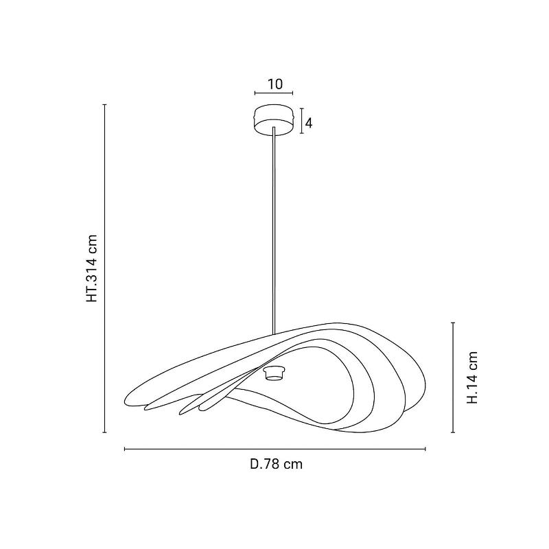 MARKET SET SELENITIS SUSPENSION, Ø 78 CM