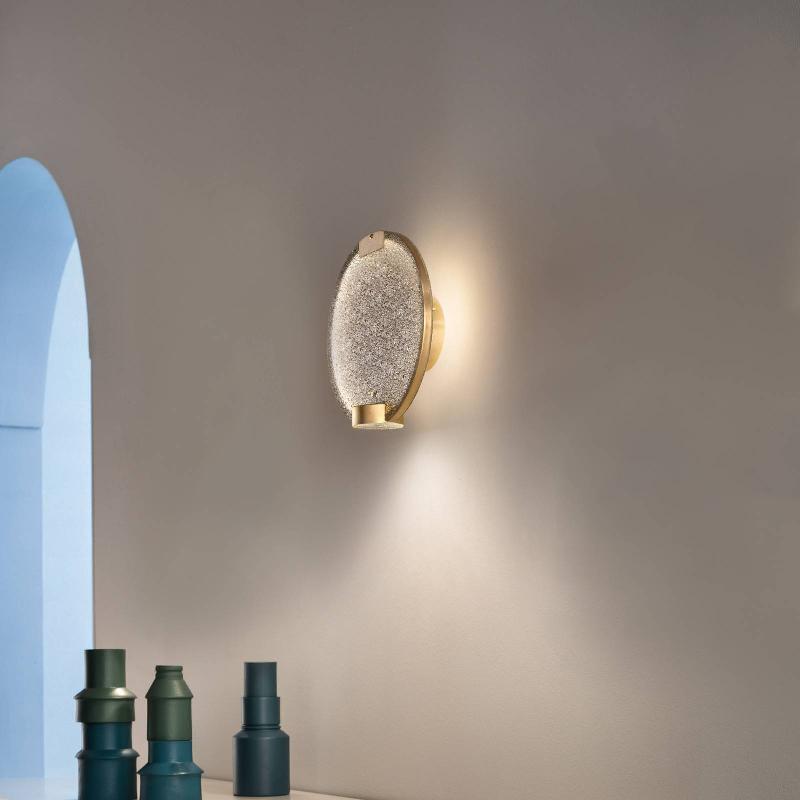 MASIERO APPLIQUE MURALE LED HORO A, GRIS FUMÉ