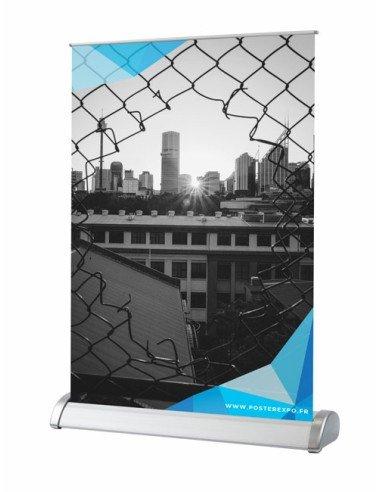 Mini Roll Up vendu par 3 - A4 - Référence PE-MINI-ROLL-A4 - Luxe avec embouts chromés_0