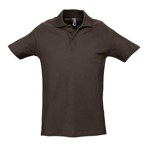POLO PERSONNALISABLE HOMME EN COTON CHOCOLAT